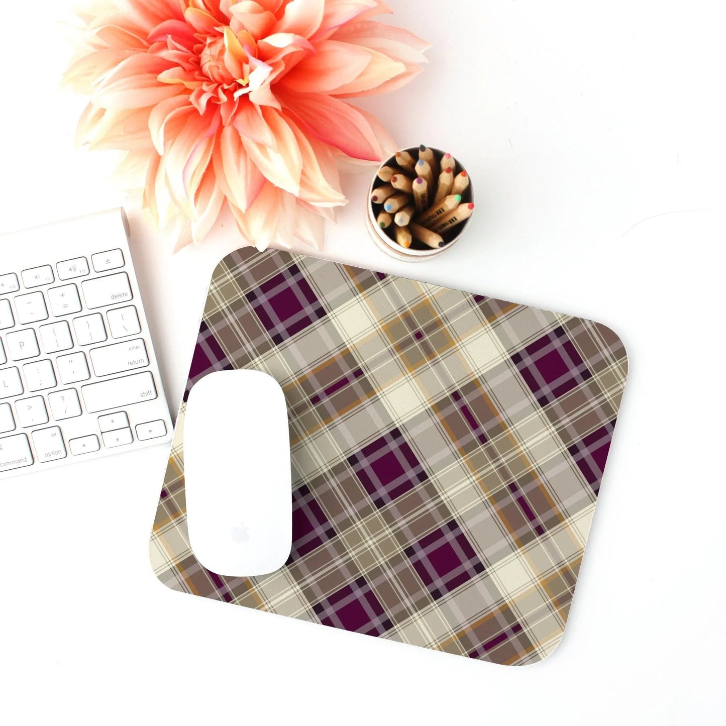 Scottish Plaid Print Mouse Pad - The Global Wanderer