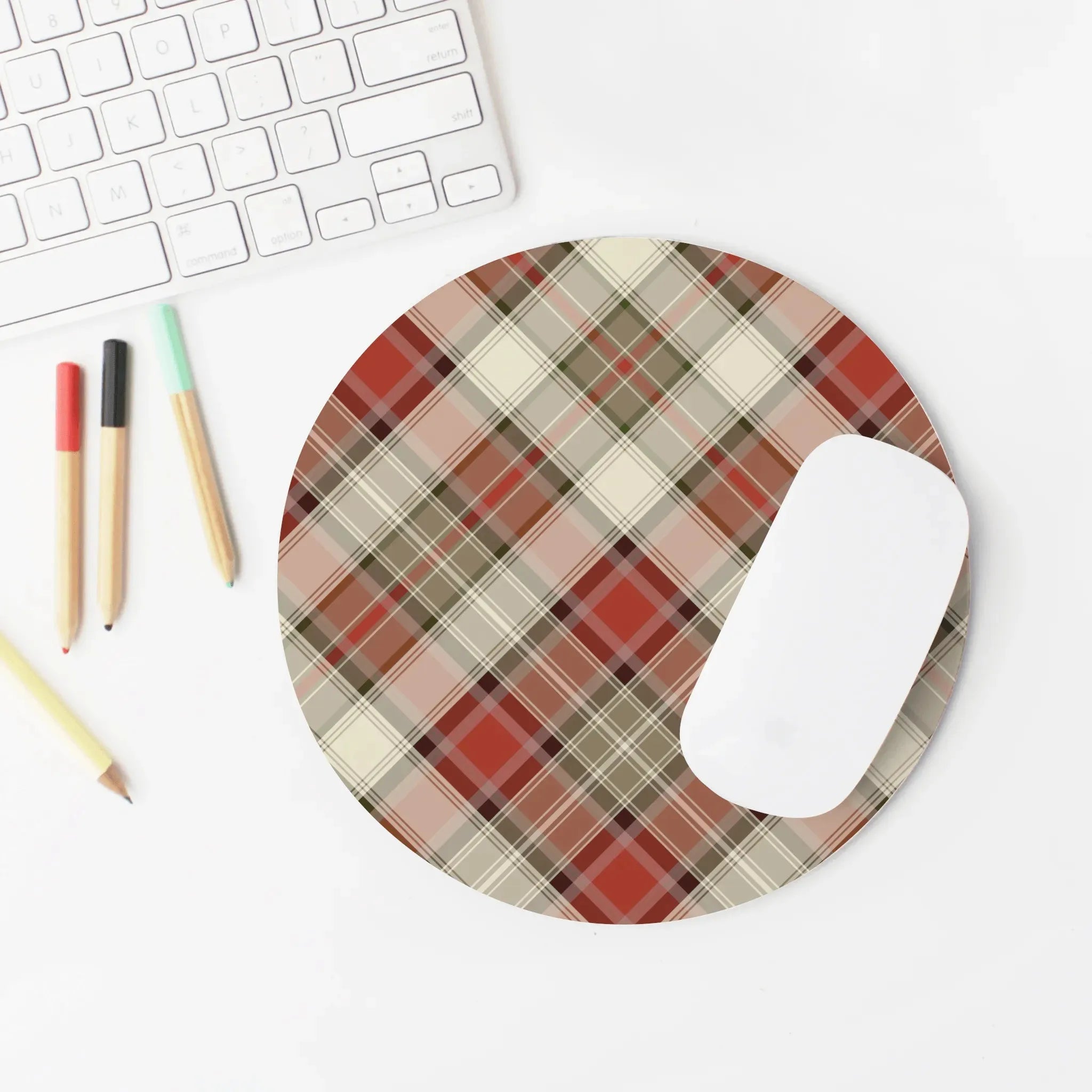 Scottish Plaid Print Mouse Pad - The Global Wanderer