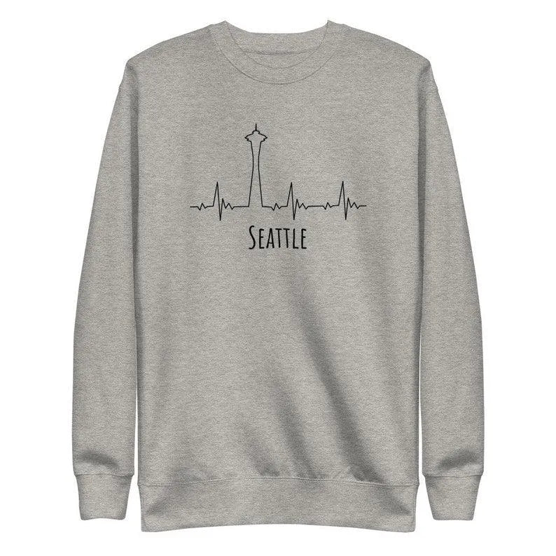 Seattle Love Fleece Sweatshirt - The Global Wanderer