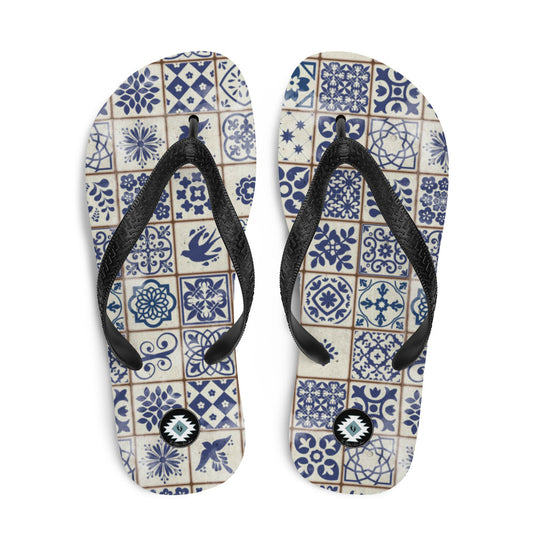 Portuguese Tile Flip Flops - The Global Wanderer