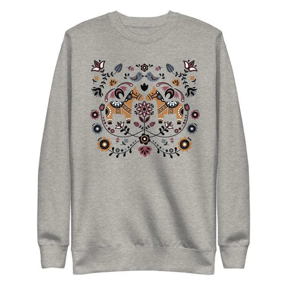 Swedish Dala Horse Fleece Sweatshirt - The Global Wanderer