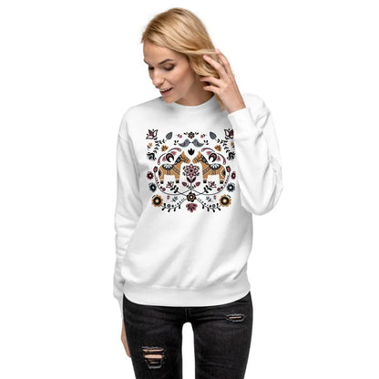 Swedish Dala Horse Fleece Sweatshirt - The Global Wanderer