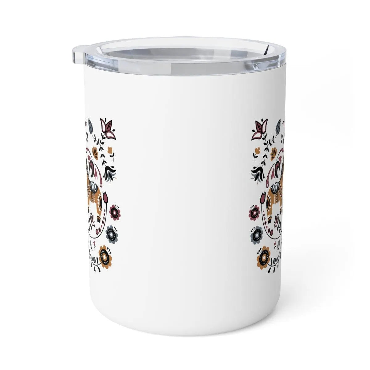 Swedish Dala Horse Insulated Coffee Mug - The Global Wanderer