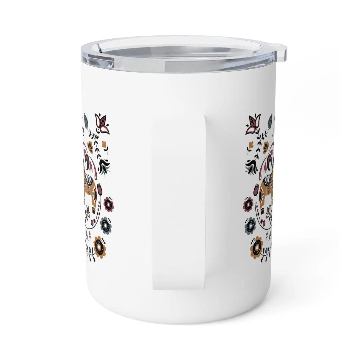 Swedish Dala Horse Insulated Coffee Mug - The Global Wanderer