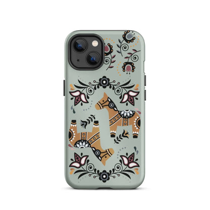 Swedish Dala Horse Tough MagSafe iPhone® Case - The Global Wanderer