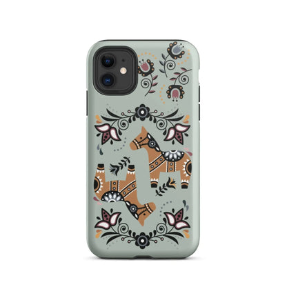 Swedish Dala Horse Tough MagSafe iPhone® Case - The Global Wanderer