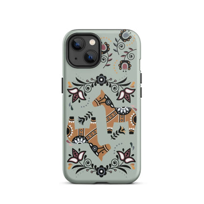 Swedish Dala Horse Tough MagSafe iPhone® Case - The Global Wanderer