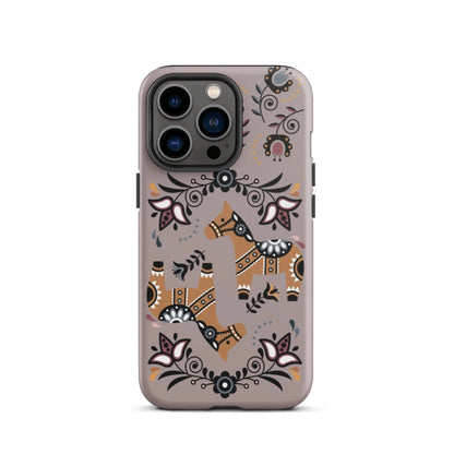 Swedish Dala Horse Tough MagSafe iPhone® Case - The Global Wanderer