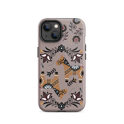 Swedish Dala Horse Tough MagSafe iPhone® Case - The Global Wanderer