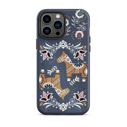 Swedish Dala Horse Tough MagSafe iPhone® Case - The Global Wanderer