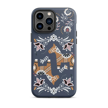 Swedish Dala Horse Tough MagSafe iPhone® Case - The Global Wanderer