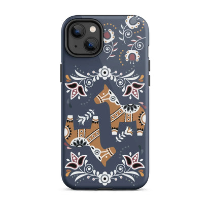 Swedish Dala Horse Tough MagSafe iPhone® Case - The Global Wanderer