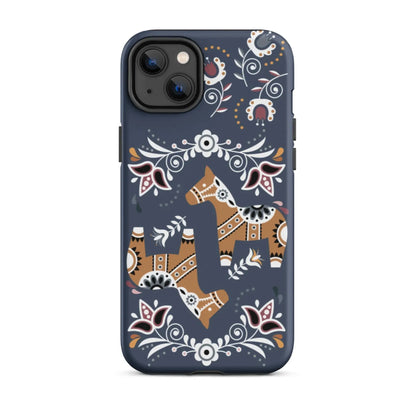 Swedish Dala Horse Tough MagSafe iPhone® Case - The Global Wanderer