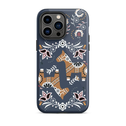 Swedish Dala Horse Tough MagSafe iPhone® Case - The Global Wanderer