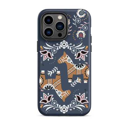 Swedish Dala Horse Tough MagSafe iPhone® Case - The Global Wanderer