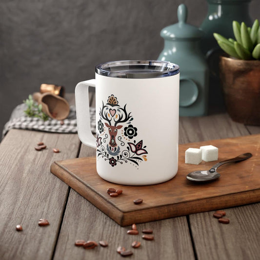 Swedish Deer Insulated Coffee Mug - The Global Wanderer