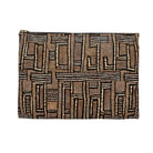 Terra Stripes Mud Cloth Flat Pouch - The Global Wanderer