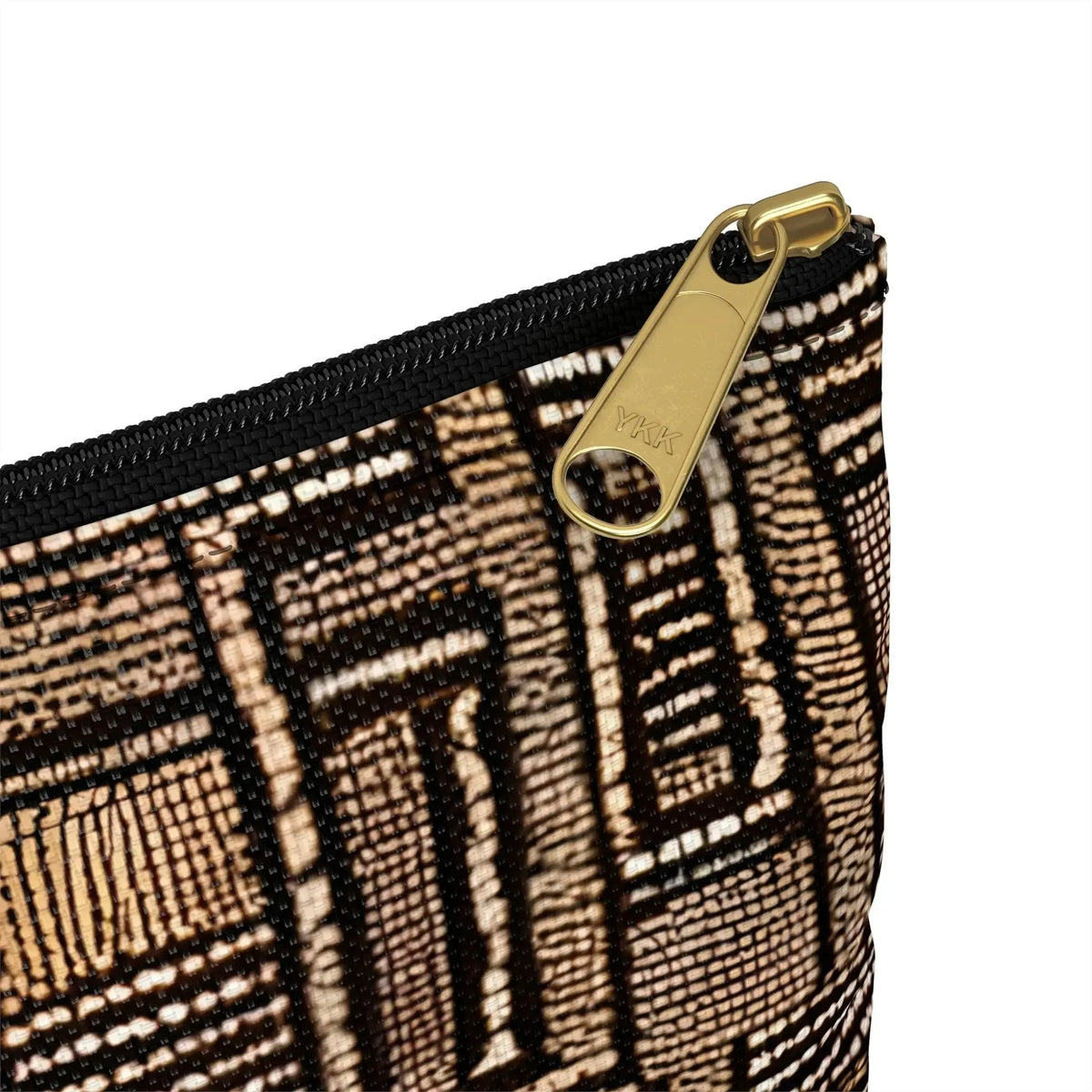 Terra Stripes Mud Cloth Flat Pouch - The Global Wanderer