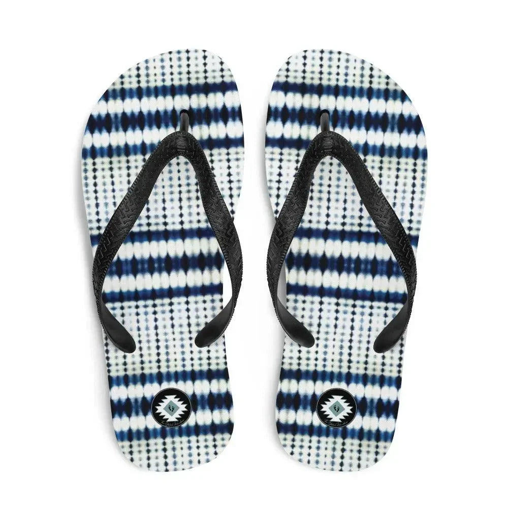Tokyo Horizon Shibori Flip Flops - The Global Wanderer