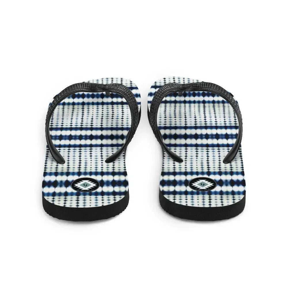 Tokyo Horizon Shibori Flip Flops - The Global Wanderer