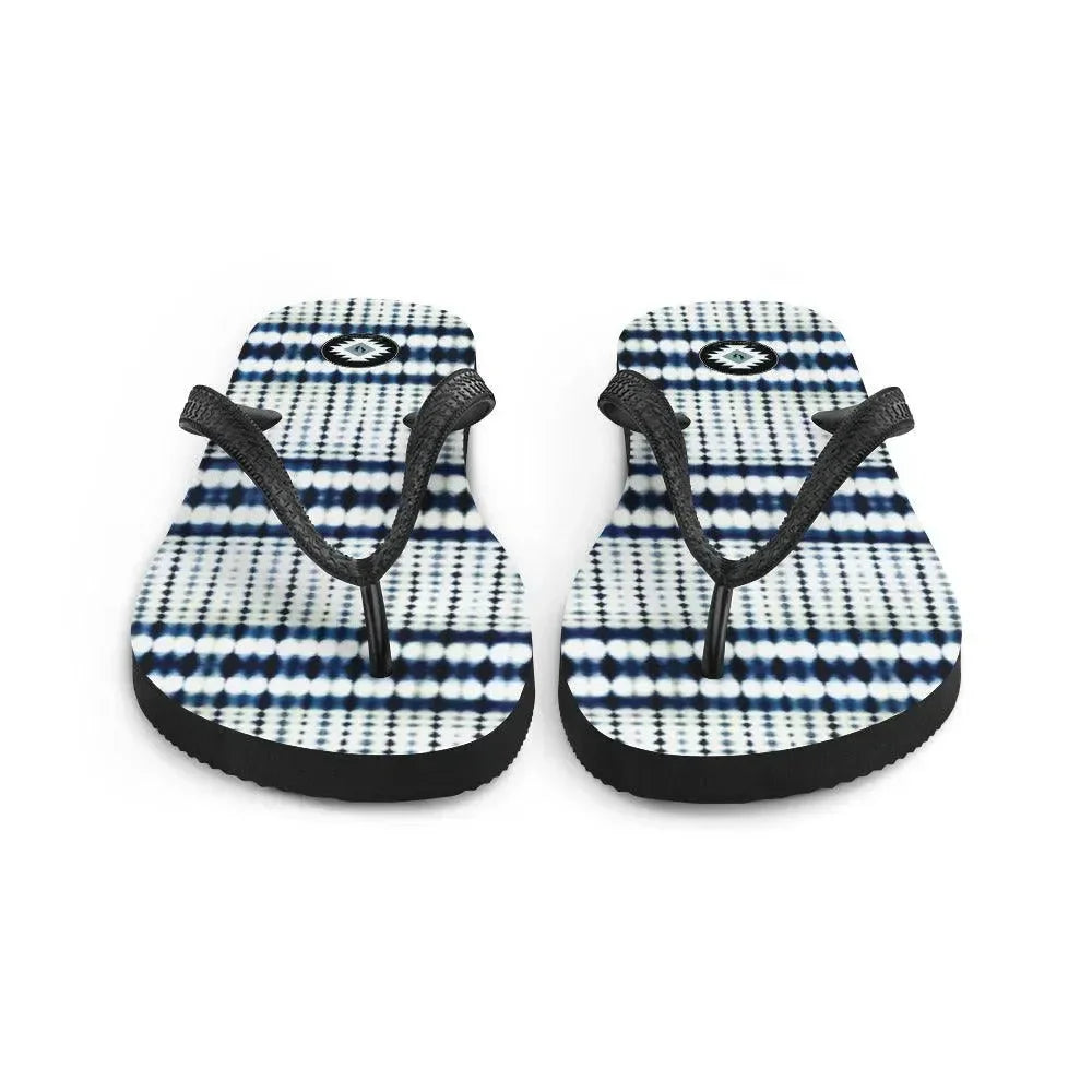 Tokyo Horizon Shibori Flip Flops - The Global Wanderer