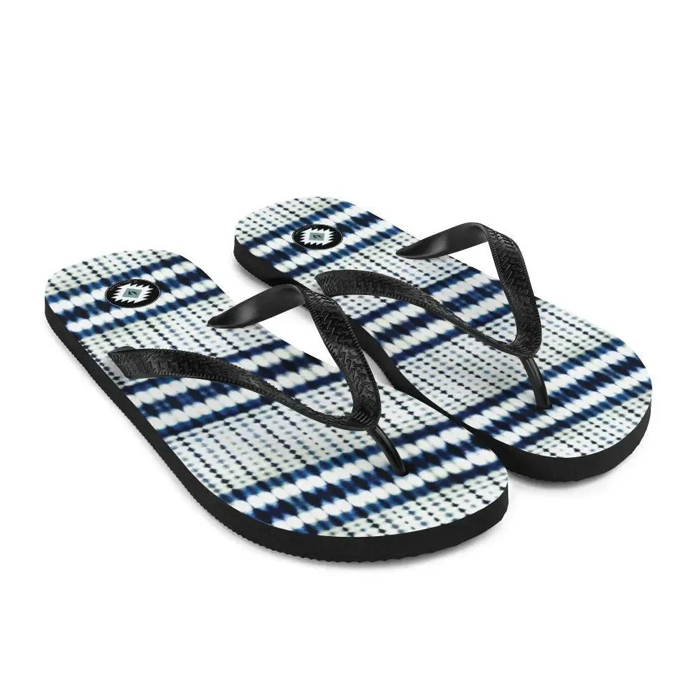 Tokyo Horizon Shibori Flip Flops - The Global Wanderer