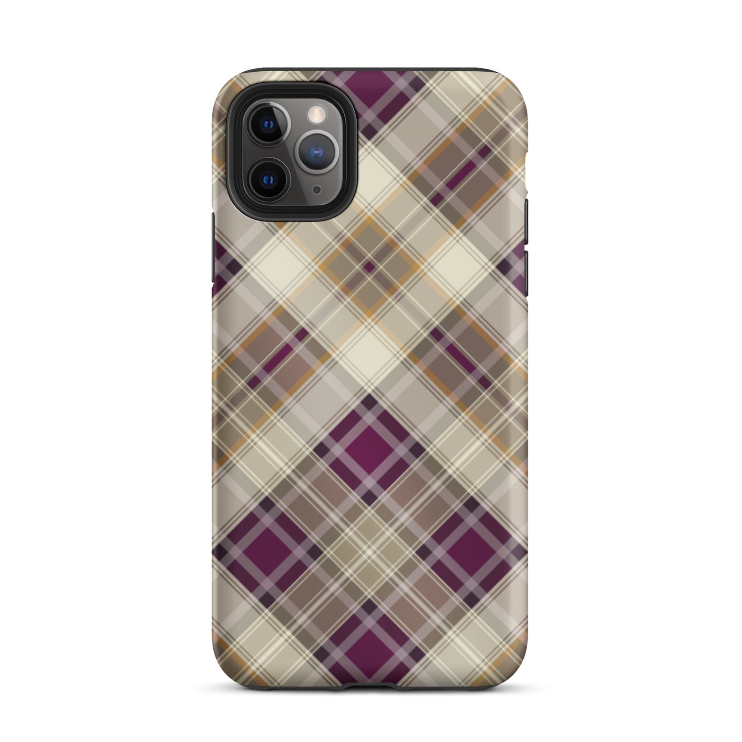 Scottish Plaid Print Tough iPhone 11 Pro Max case