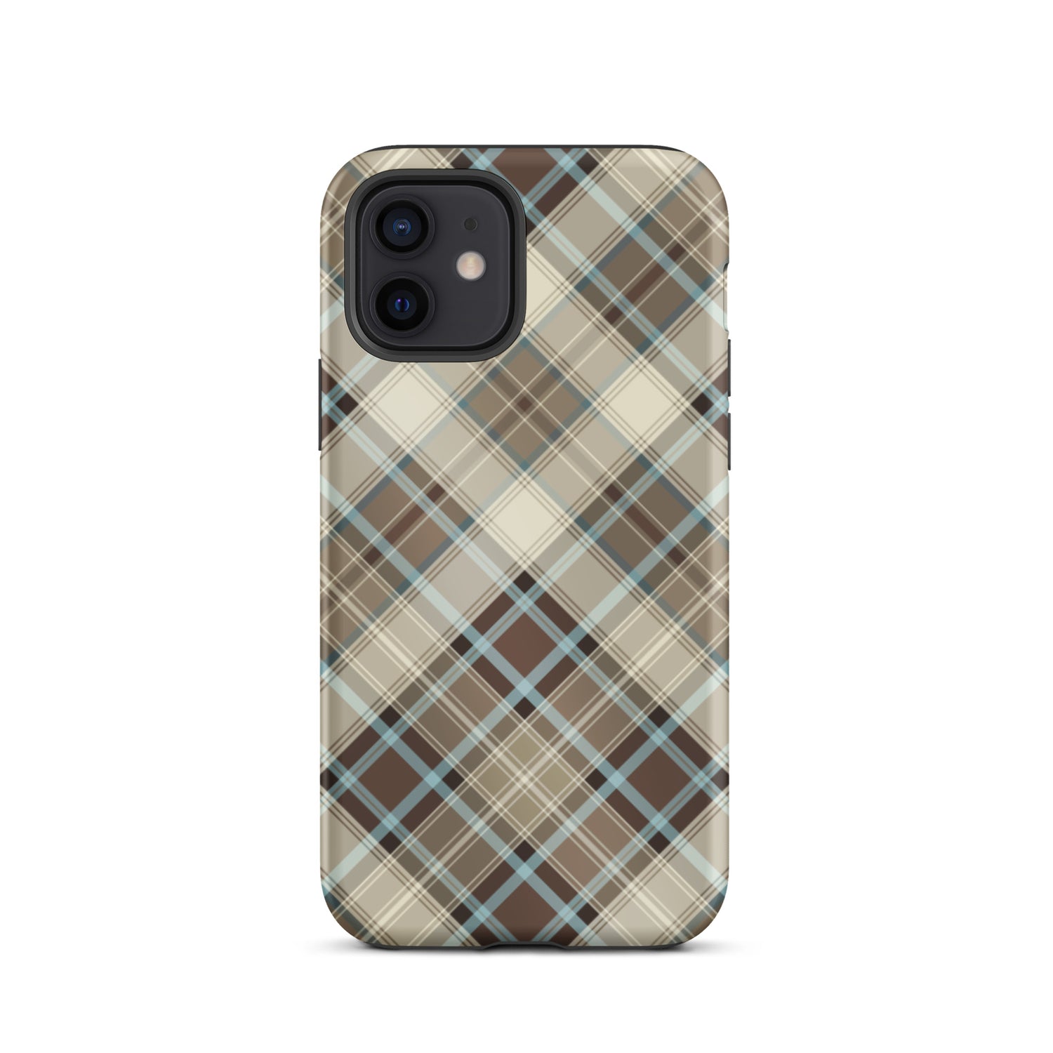 Scottish Plaid Print Tough iPhone 12 case