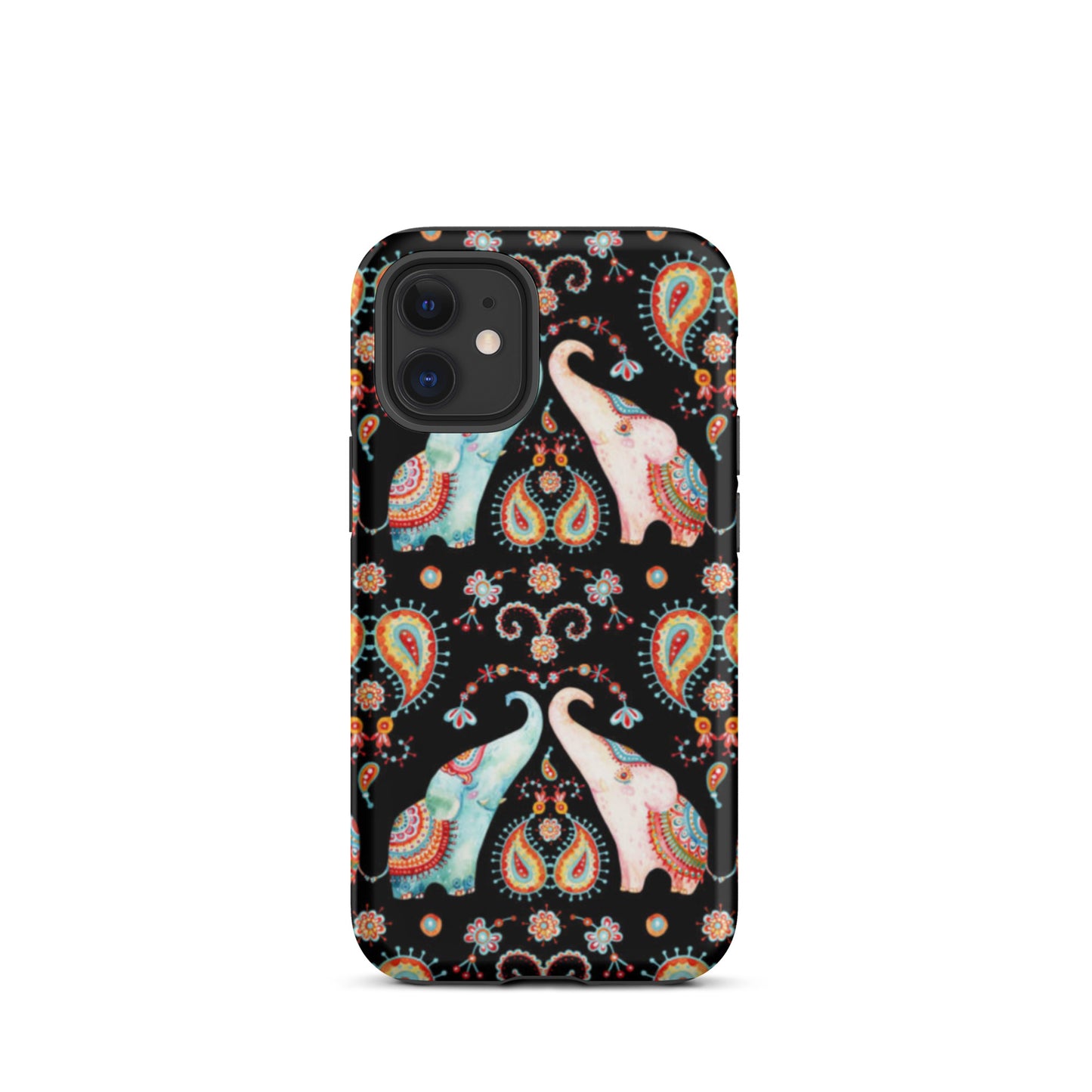 Indian Elephants Tough iPhone 12 mini case