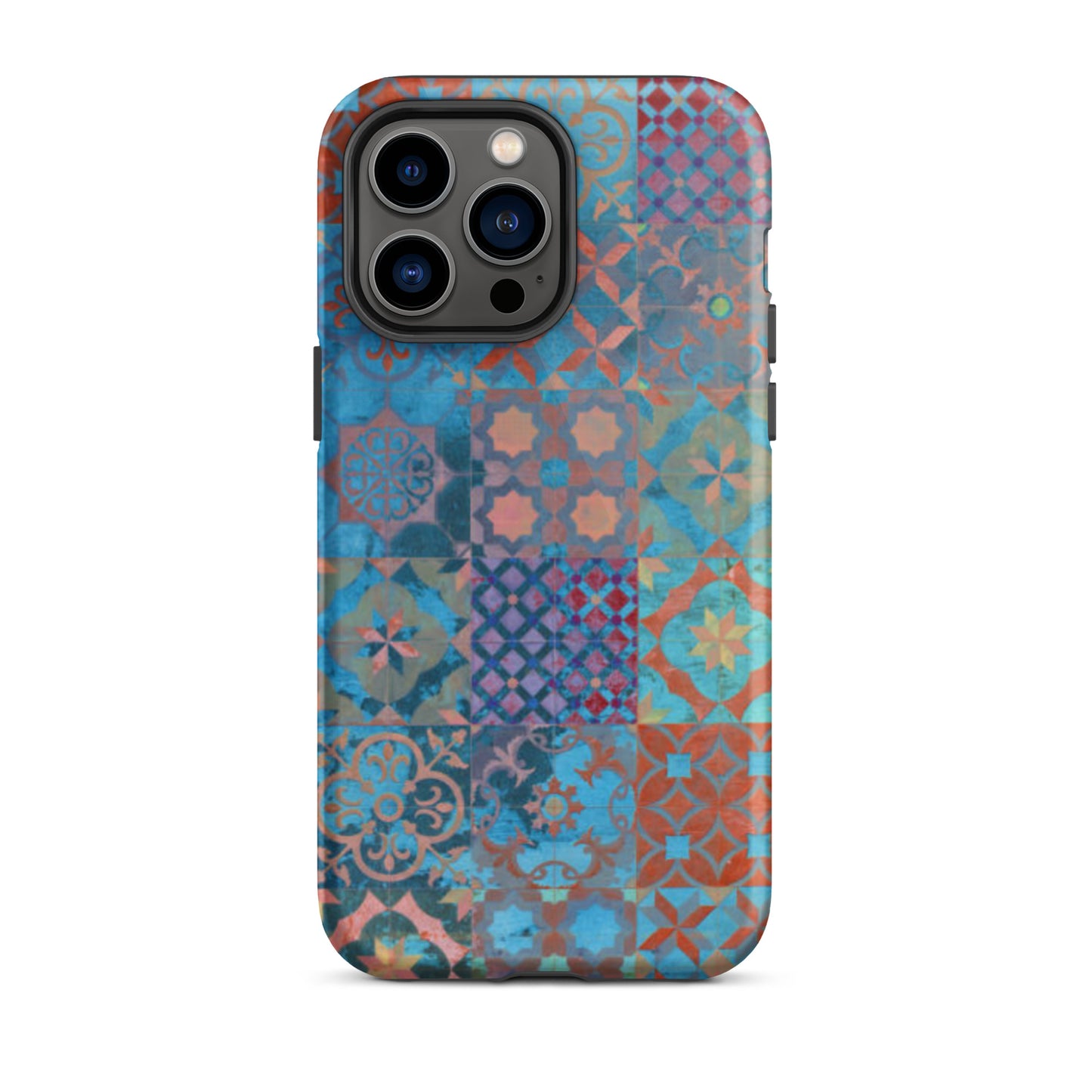 Moroccan Tile Tough iPhone 14 Pro Max case