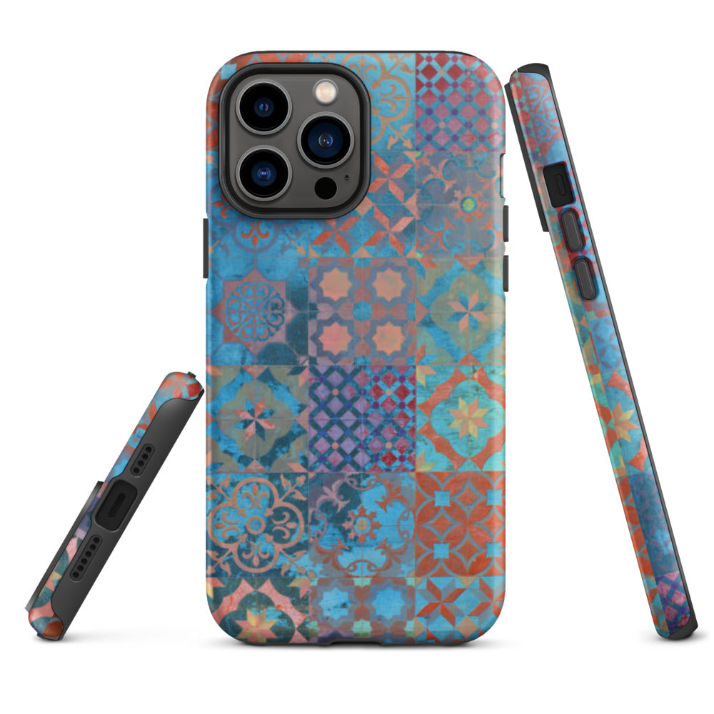 Moroccan Tile Tough iPhone 13 Pro Max case