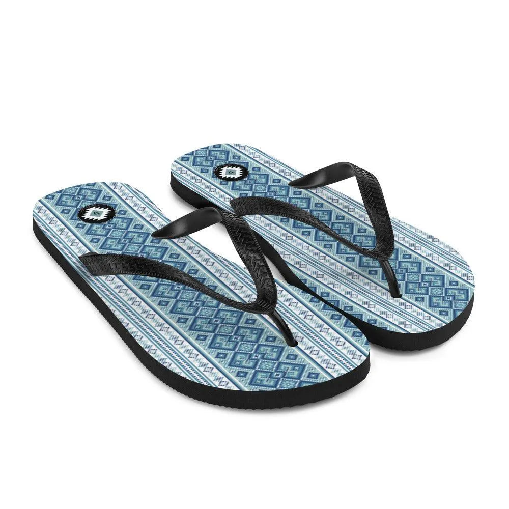 Ukrainian Vyshyvanka Flip Flops - The Global Wanderer