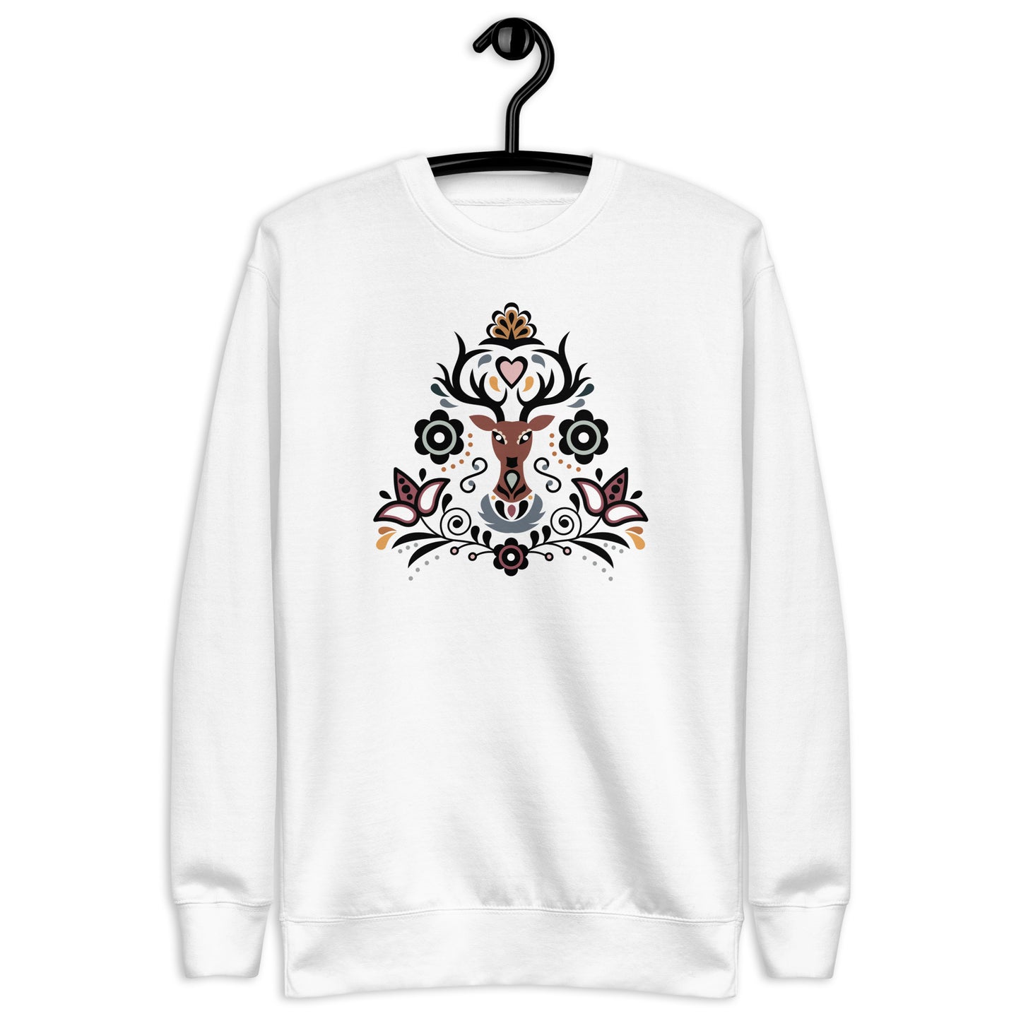 Swedish Deer Fleece Christmas Sweatshirt