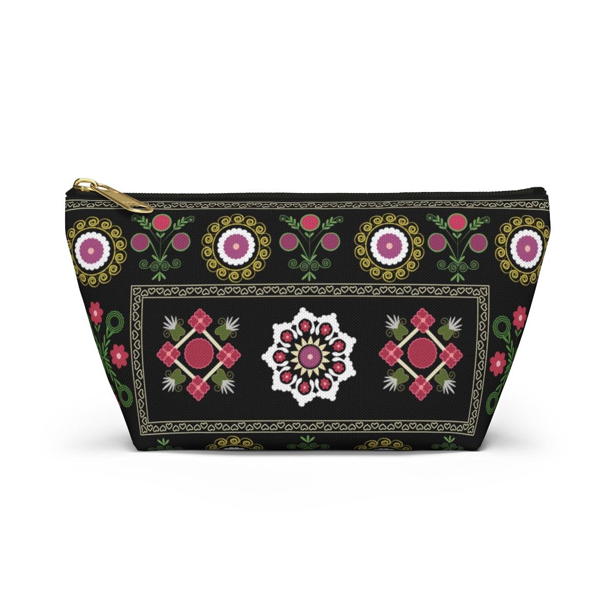 Uzbek Suzani Rug Print Pouch - The Global Wanderer