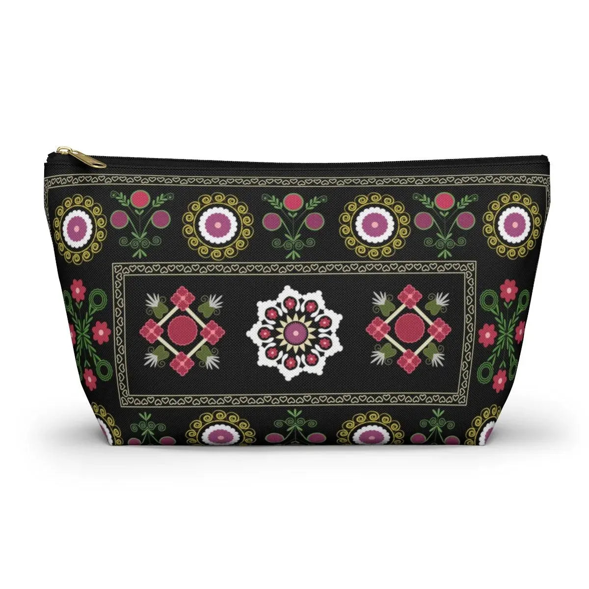 Uzbek Suzani Rug Print Pouch - The Global Wanderer