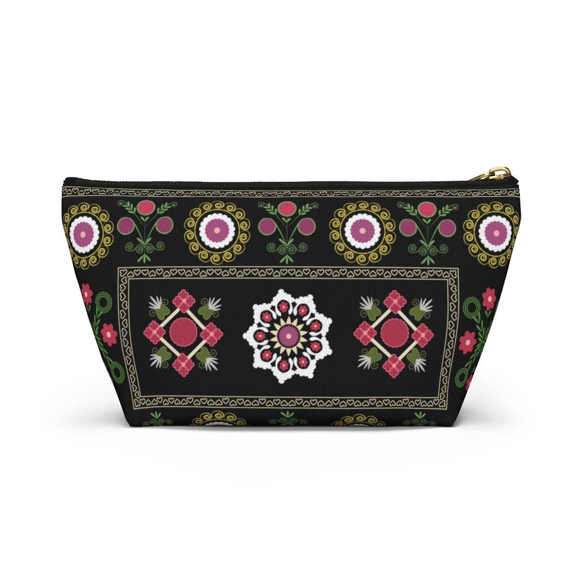 Uzbek Suzani Rug Print Pouch - The Global Wanderer