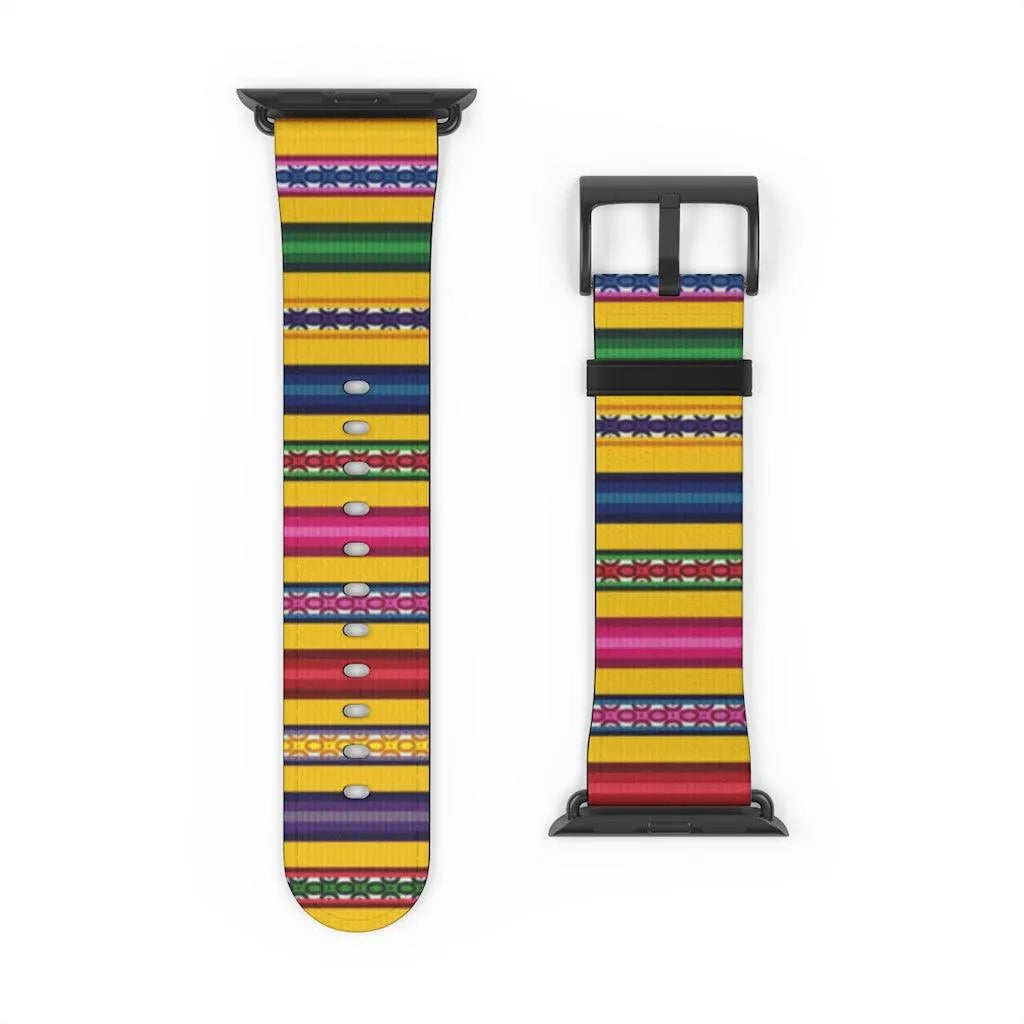 Yellow Peruvian Watch Band - The Global Wanderer