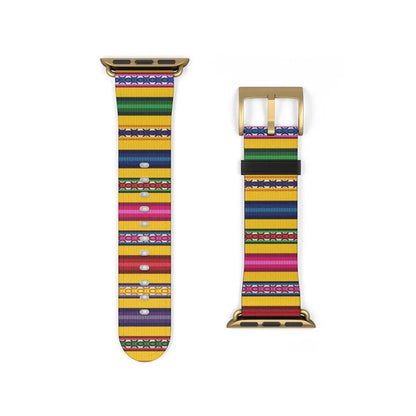 Yellow Peruvian Watch Band - The Global Wanderer