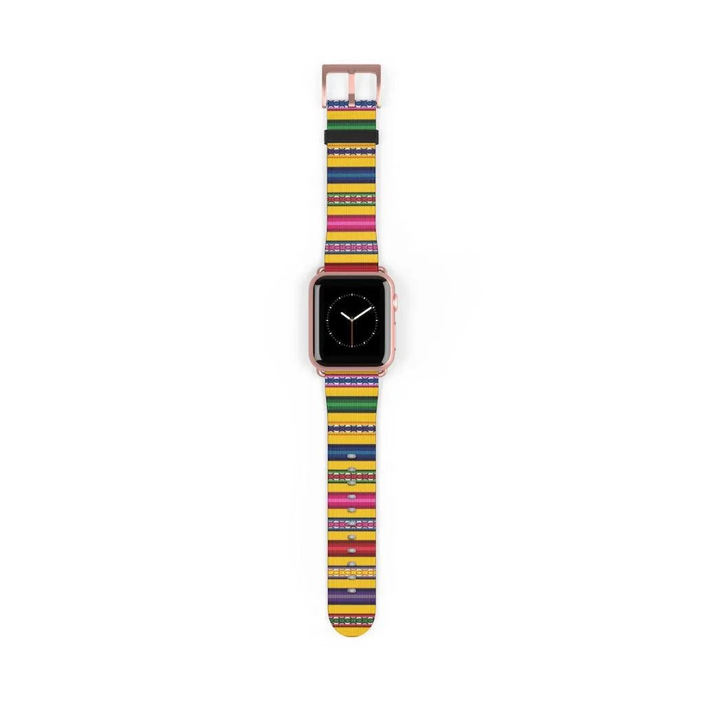 Yellow Peruvian Watch Band - The Global Wanderer