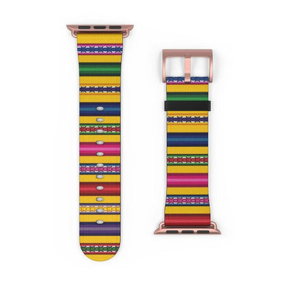 Yellow Peruvian Watch Band - The Global Wanderer