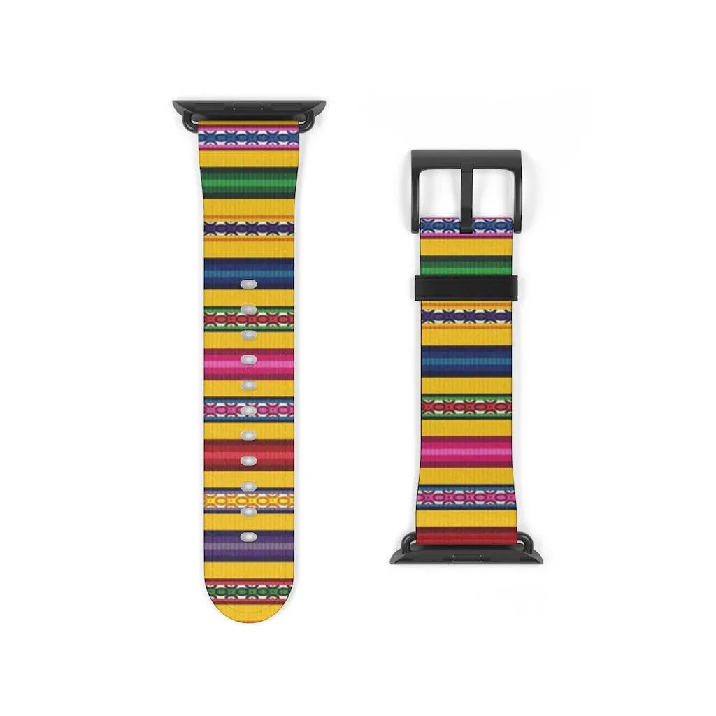 Yellow Peruvian Watch Band - The Global Wanderer